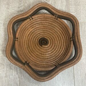 Nicaraguan Hand Made Pine Needle Coil Basket